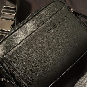 Ayla and co diaper Fanny pack in black, wallet included.